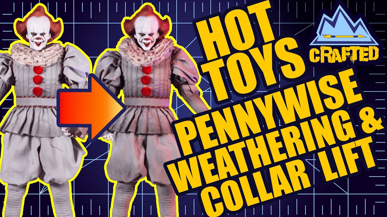 HOT TOYS Pennywise IT - Weathering and Collar Mod!!! | CRAFTED Episode 8