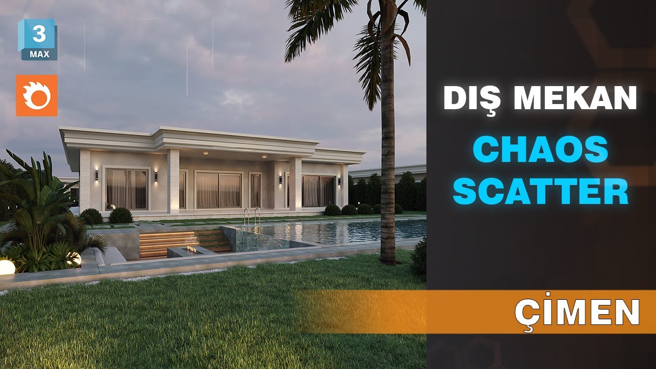 DIŞ MEKAN - ÇİMEN | Chaos Scatter | 3DS MAX