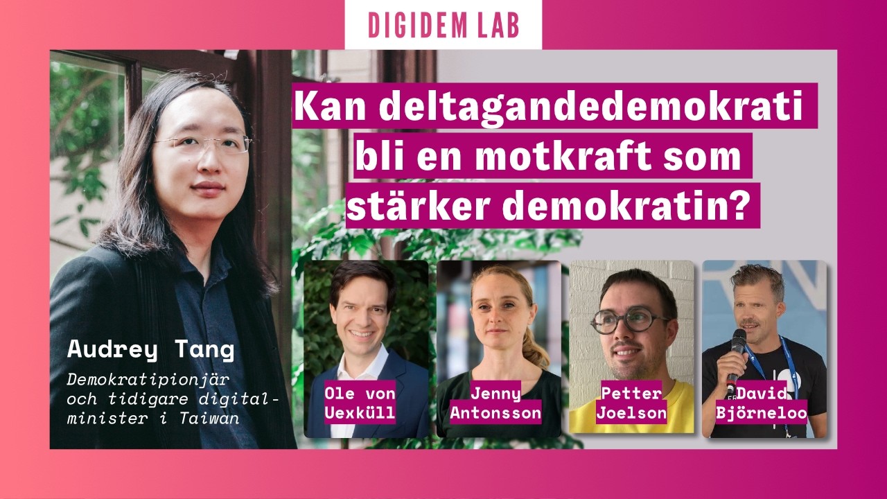 Audrey Tang & deltagardemokrati som motkraft i en orolig tid