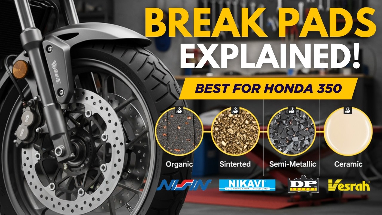 Organic vs Sintered vs Ceramic Brake Pads: The Truth for All Indian Bikes!