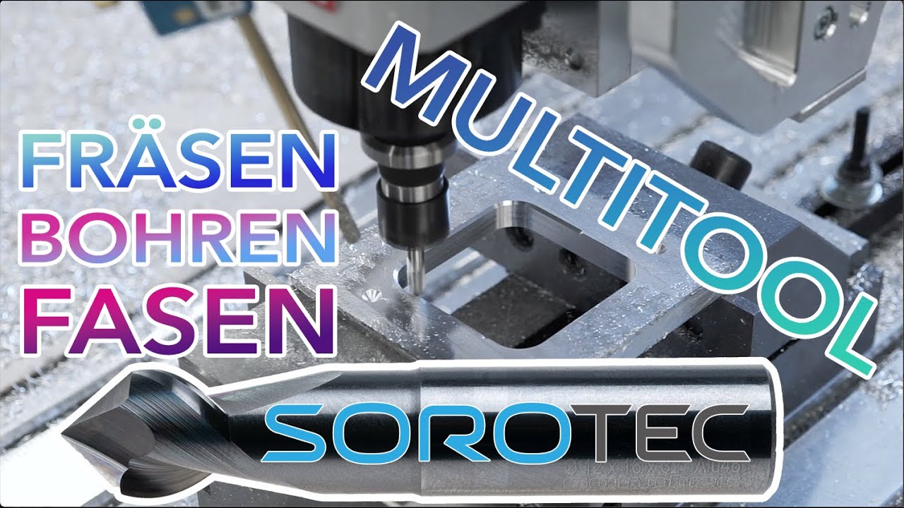 Fräsen, Bohren, Fasen, Gravieren, das Sorotec Multitool || Sorotec || Portalfräsen & CNC-Zubehör