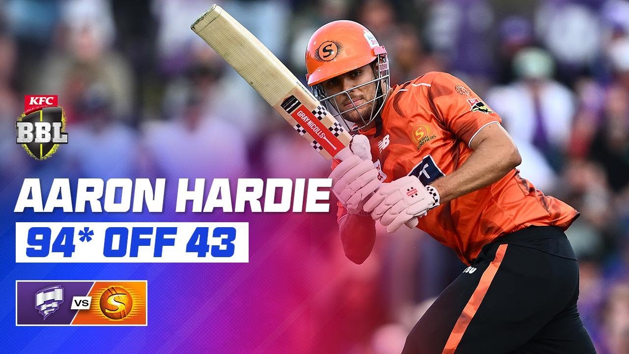 Hard-Hitting Hardie Hits Career-Best 94* | #BBL15