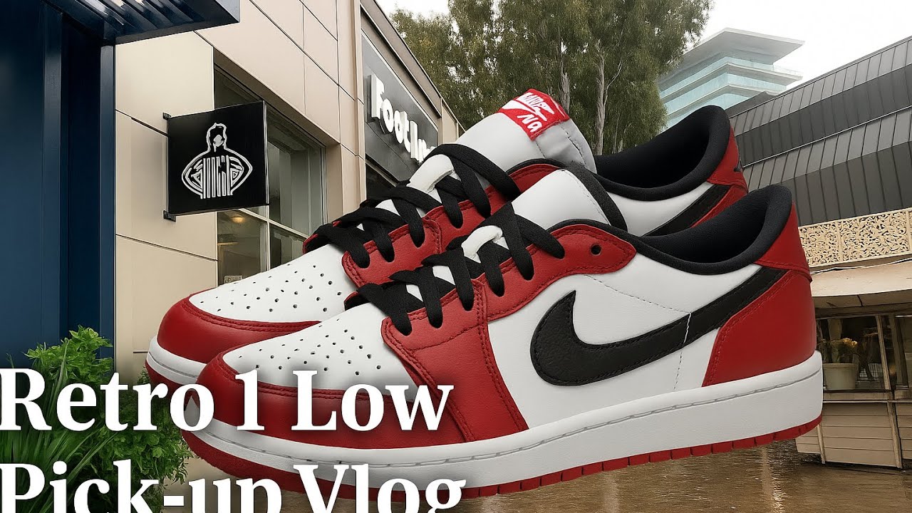 Air Jordan 1 Low “Chicago” Pick-up Vlog… in the rain!