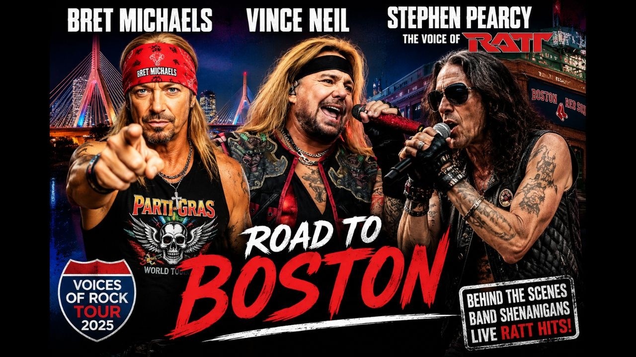 Road to Boston, MA: Bret Michaels, Vince Neil, Stephen Pearcy the Voice of RATT