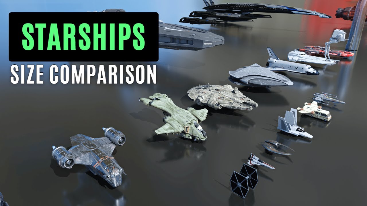 Starships Size Comparison 3D 🛸