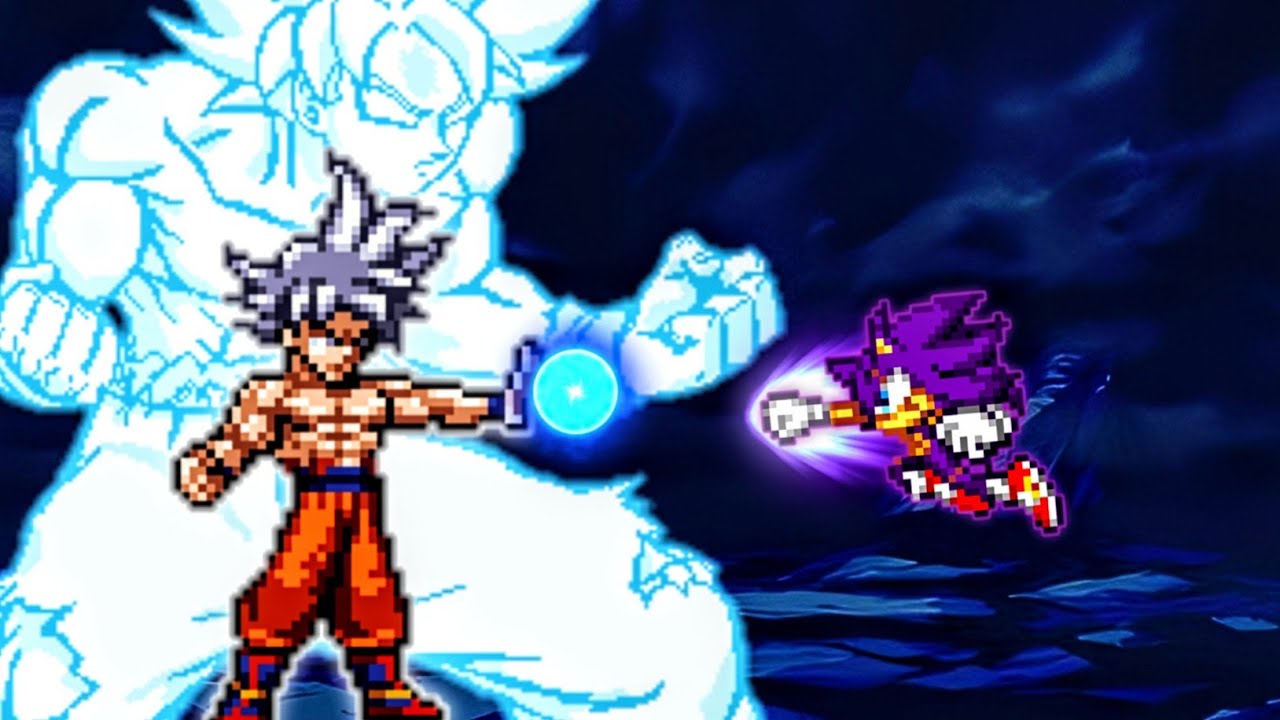 Mastered Ultra Instinct Goku (New) VS Multiverse Sonic V2 (all form) in Jump Force Mugen😱