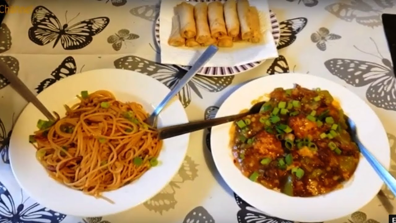 SPECIAL DINNER ROUTINE 2018 || Chinese Food Night || Gobhi Manchurian and Chow Mein