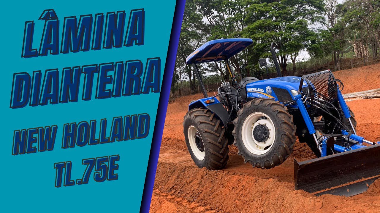 Novidade lâmina 100% hidráulica, Trator TL.75E.