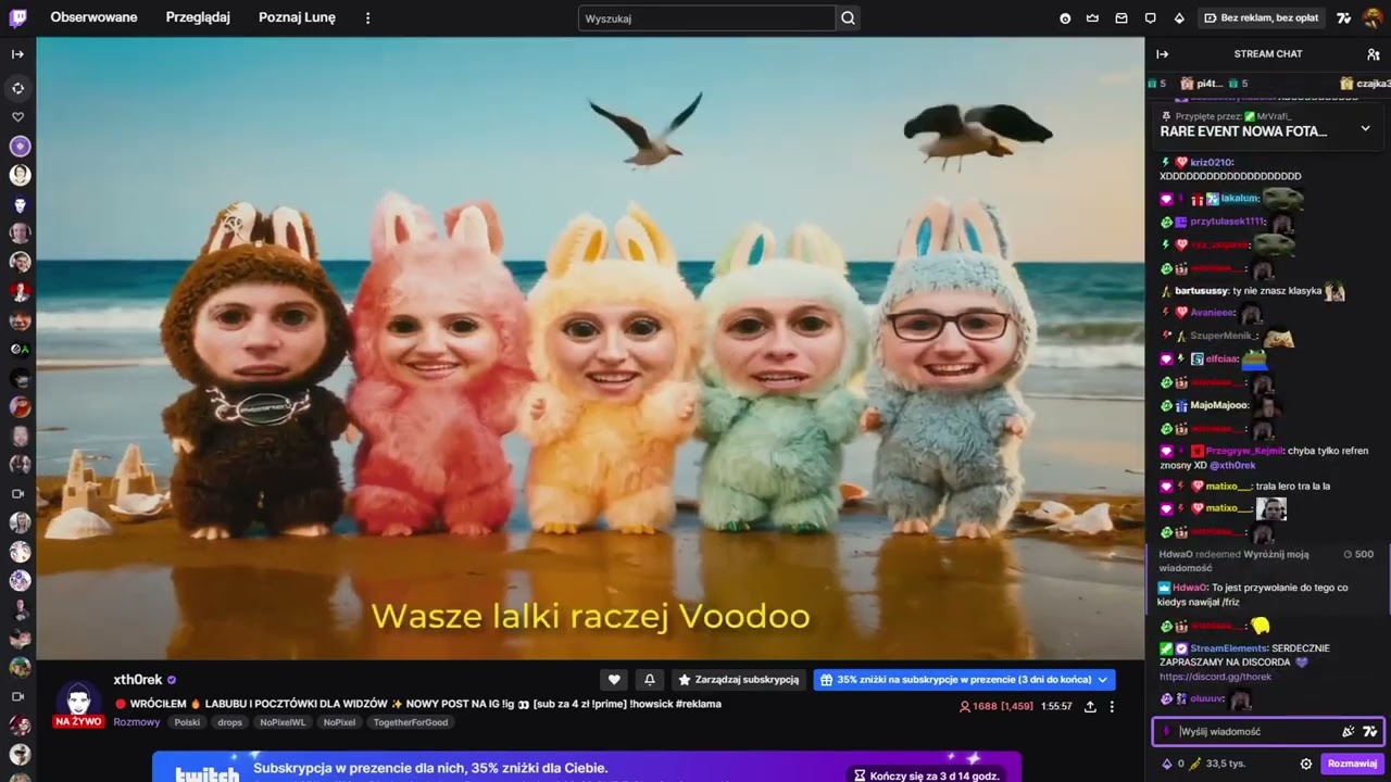 Thorek i chat reagują na ,,EKIPA - LABUBU''