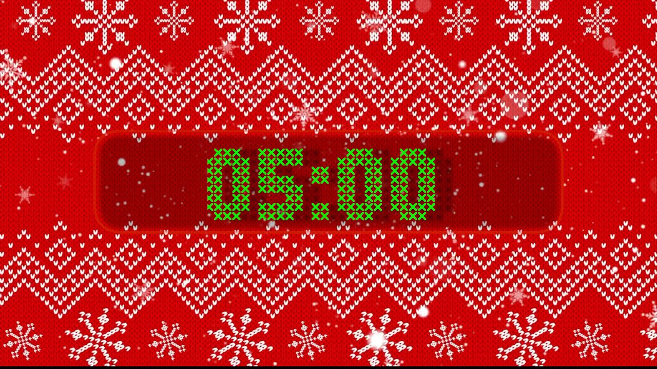 5 min - Ugly Christmas Countdown 🎅 Festive Countdown for Study, Work or Relaxation