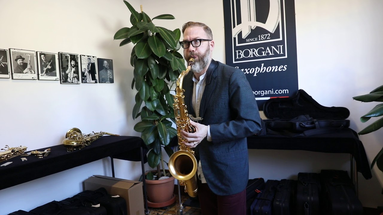 Matt Bauder plays Borgani Pearl Gold Tenor Sax part I
