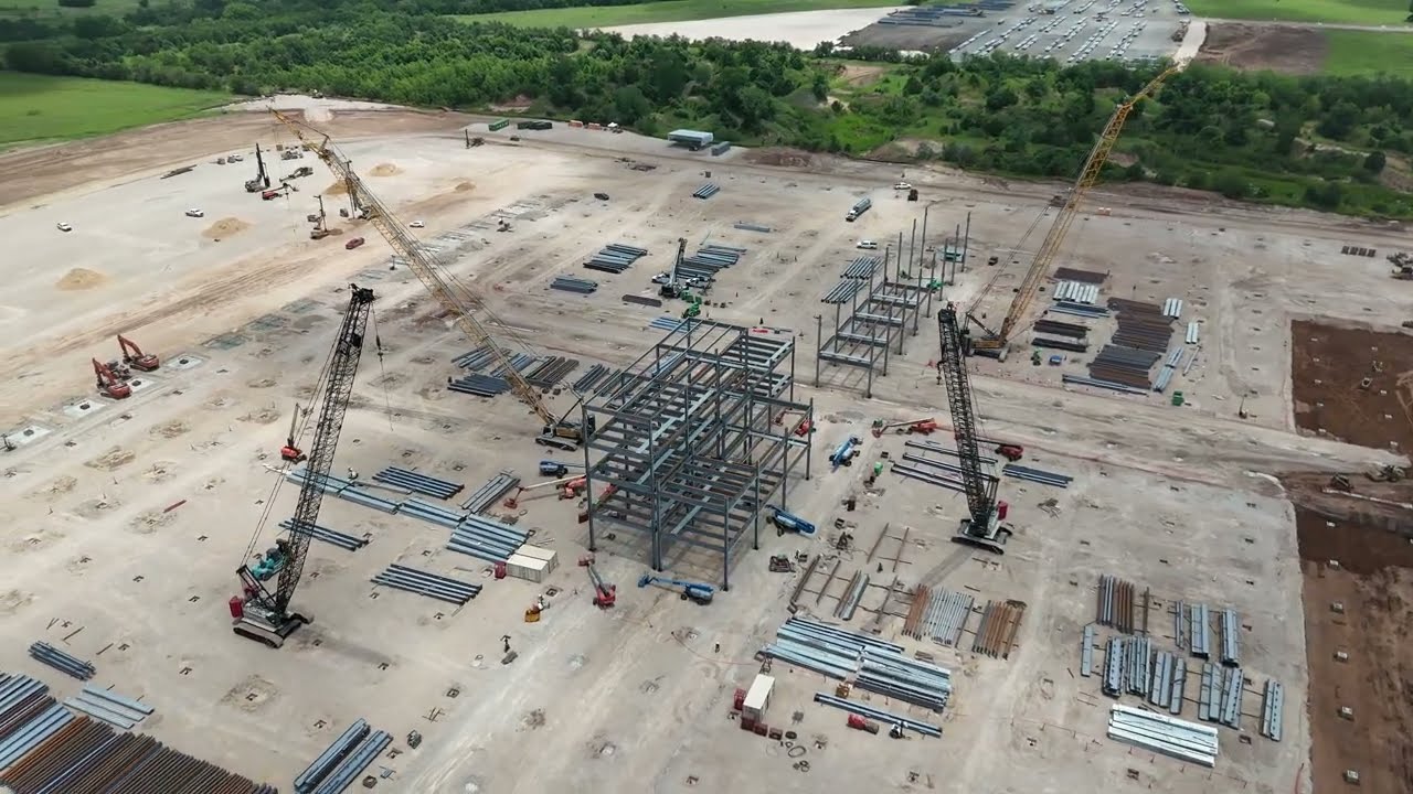 GigaTexas | 6-13-26 | more steel going vertical @tesla's  Optimus factory