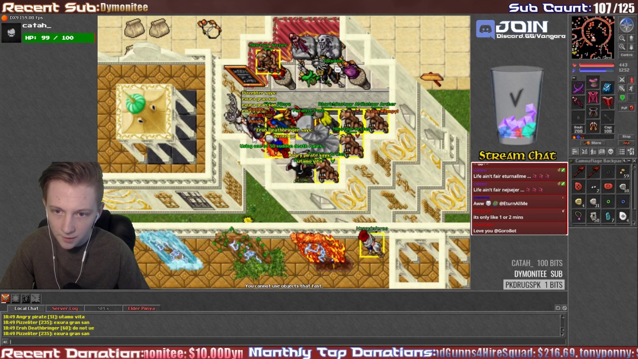 Tibia - 235 RP Killed by low levels + LOOT DROP!