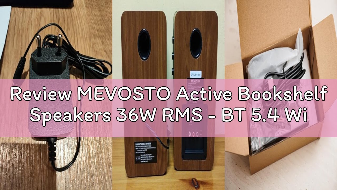 Review MEVOSTO Active Bookshelf Speakers 36W RMS - BT 5.4 Wireless Speaker with 5 Inch Woofer, Silk