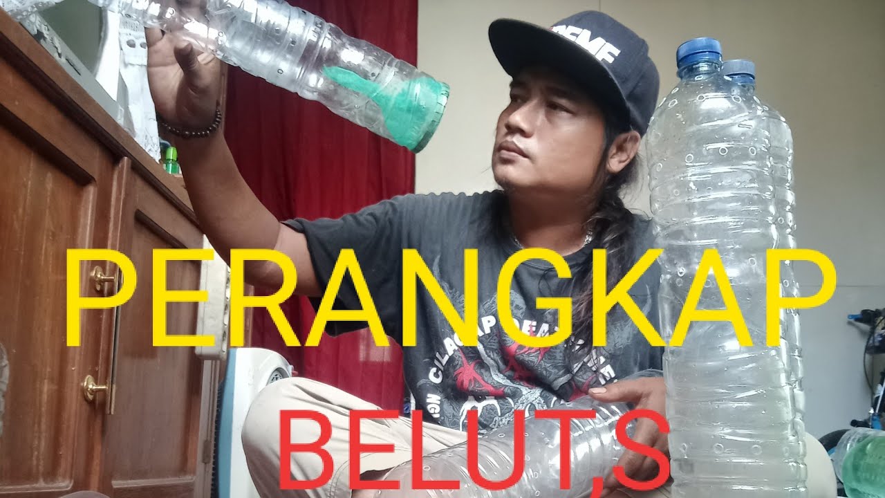 CARA BIKIN PERANGKAP BELUT PAKE   Botol plastik