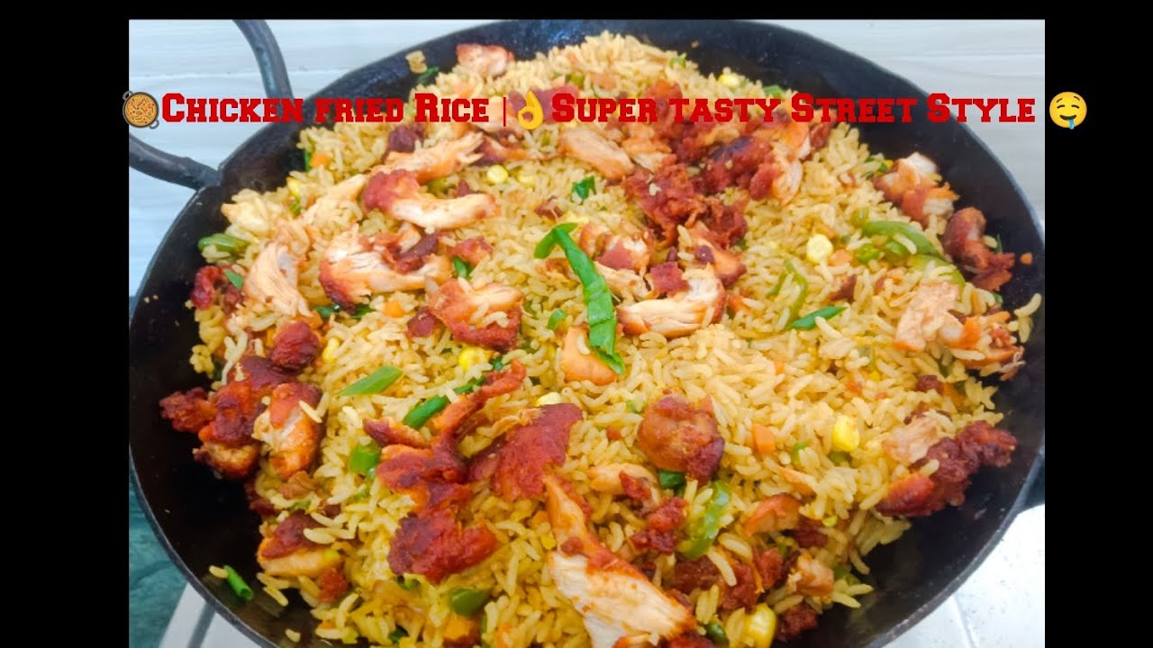 😋Chicken fried Rice🥘 | Fast food |👌 Super tasty 😋 #cooking  #food #explore  #trend #youtubevideo 