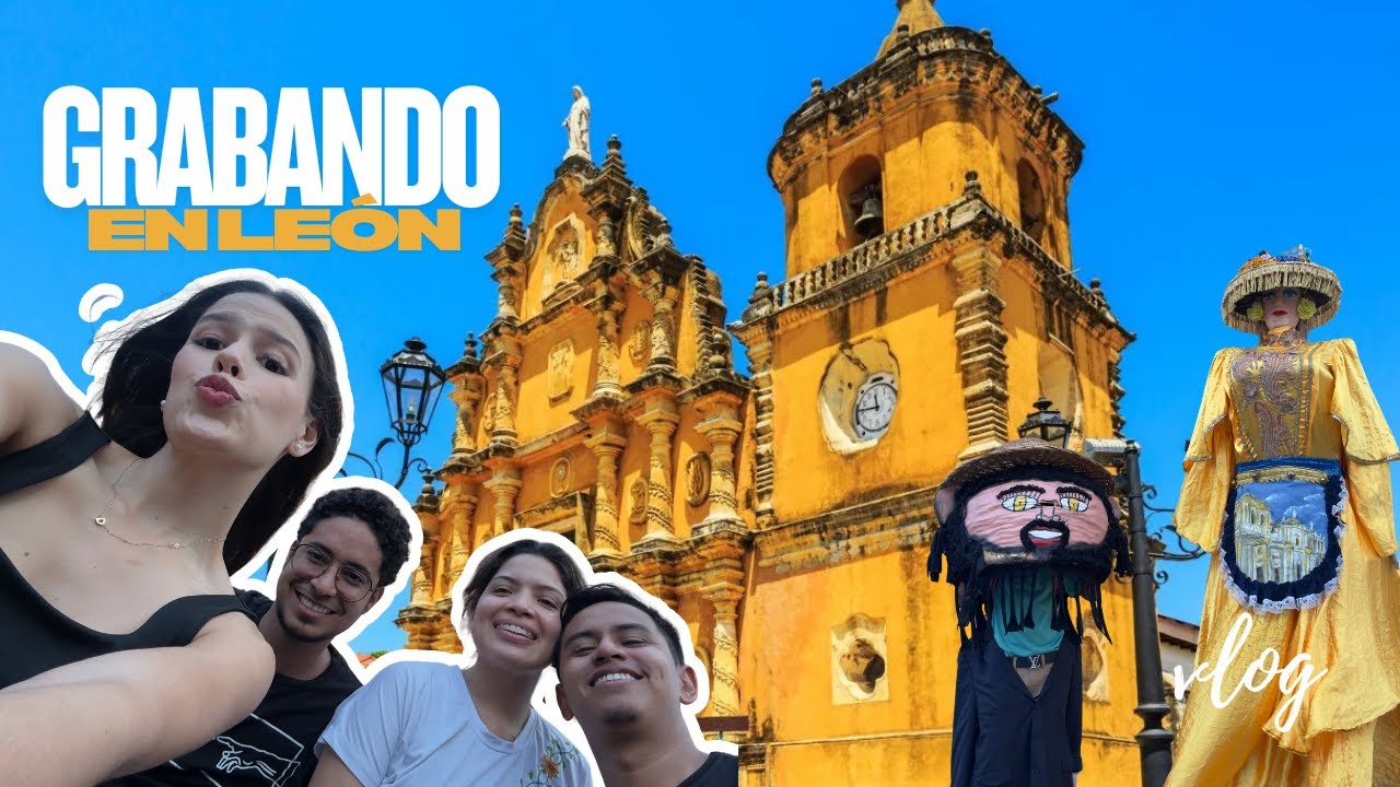 Grabamos con una GIGANTONA en LEÓN🇳🇮❤️ | Vlog