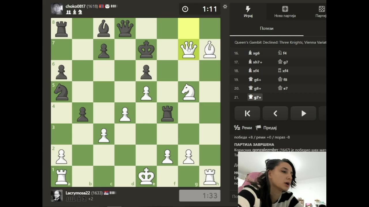 damin gambit, mitraljez variation