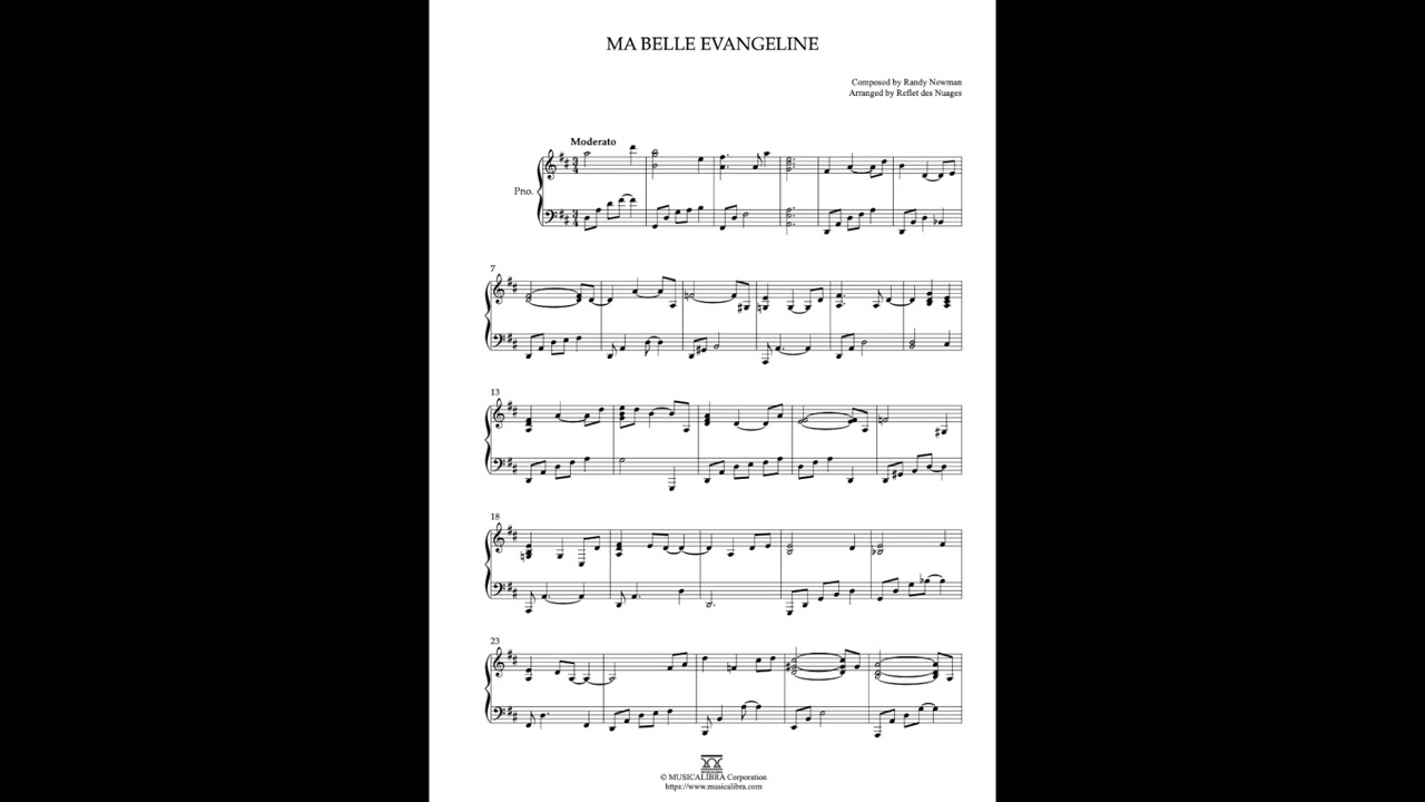 [MUSICALIBRA] Ma Belle Evangeline - Piano Solo