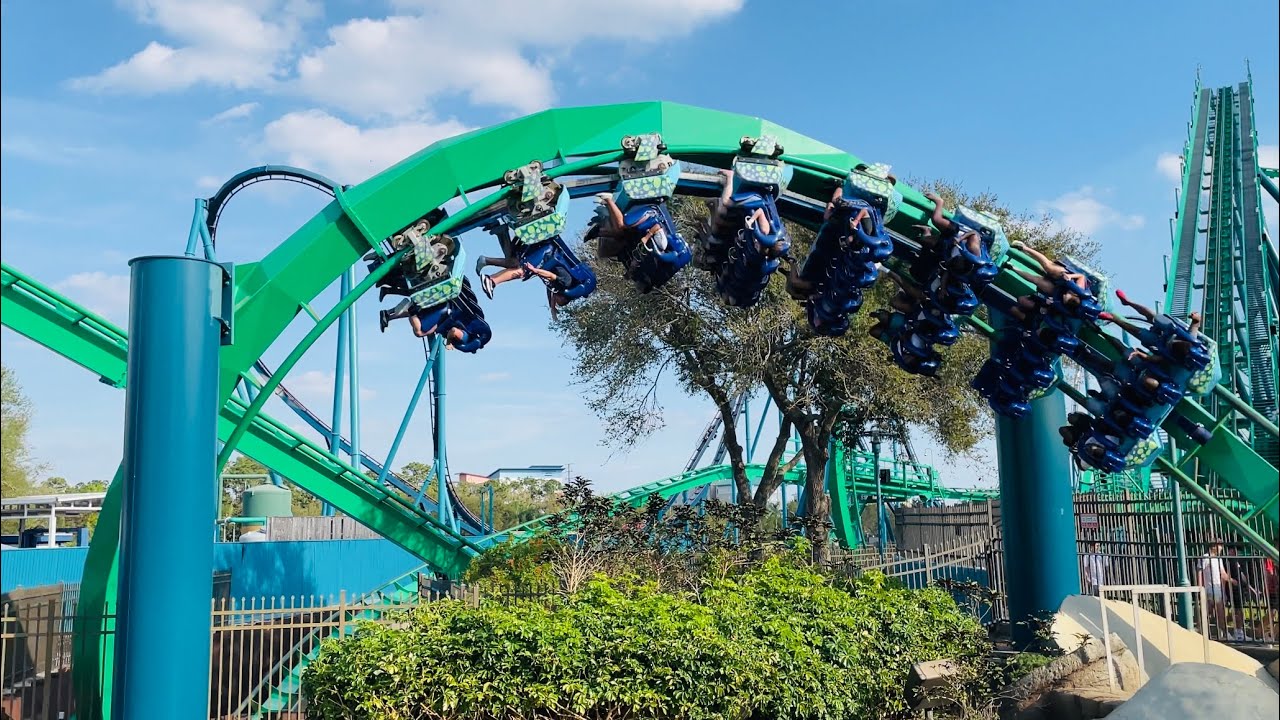 Kraken At SeaWorld Orlando, Off Ride Footage