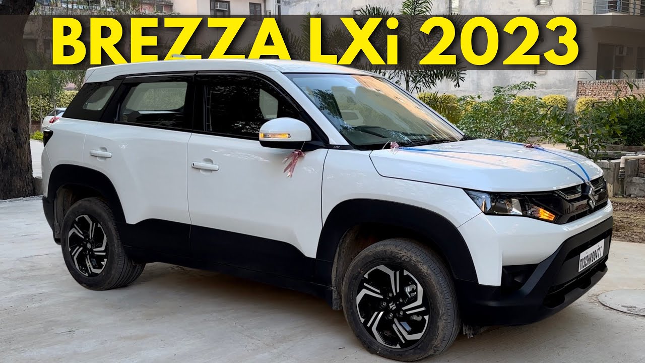 Maruti Brezza Lxi 2023 Model | Best car under 8 Lakhs in India | Base Model | White Colour | 2023 |