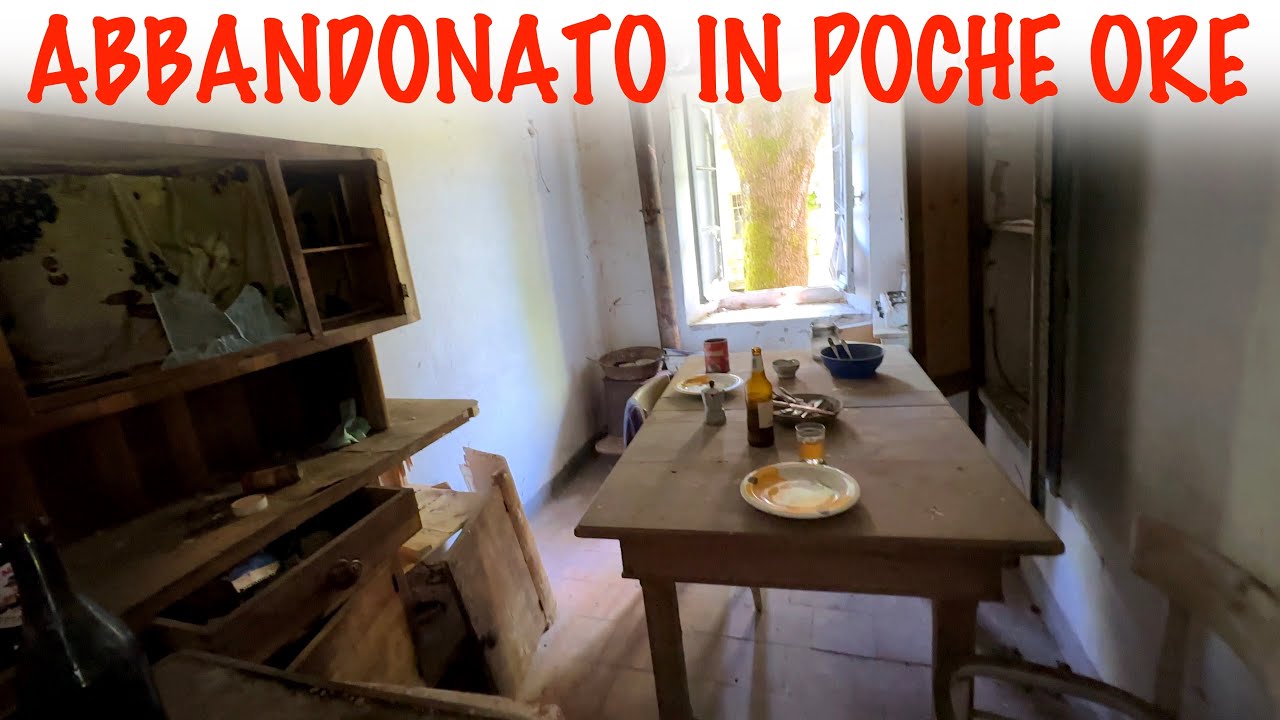 Abbandonato in poche ore, congelato nel tempo.