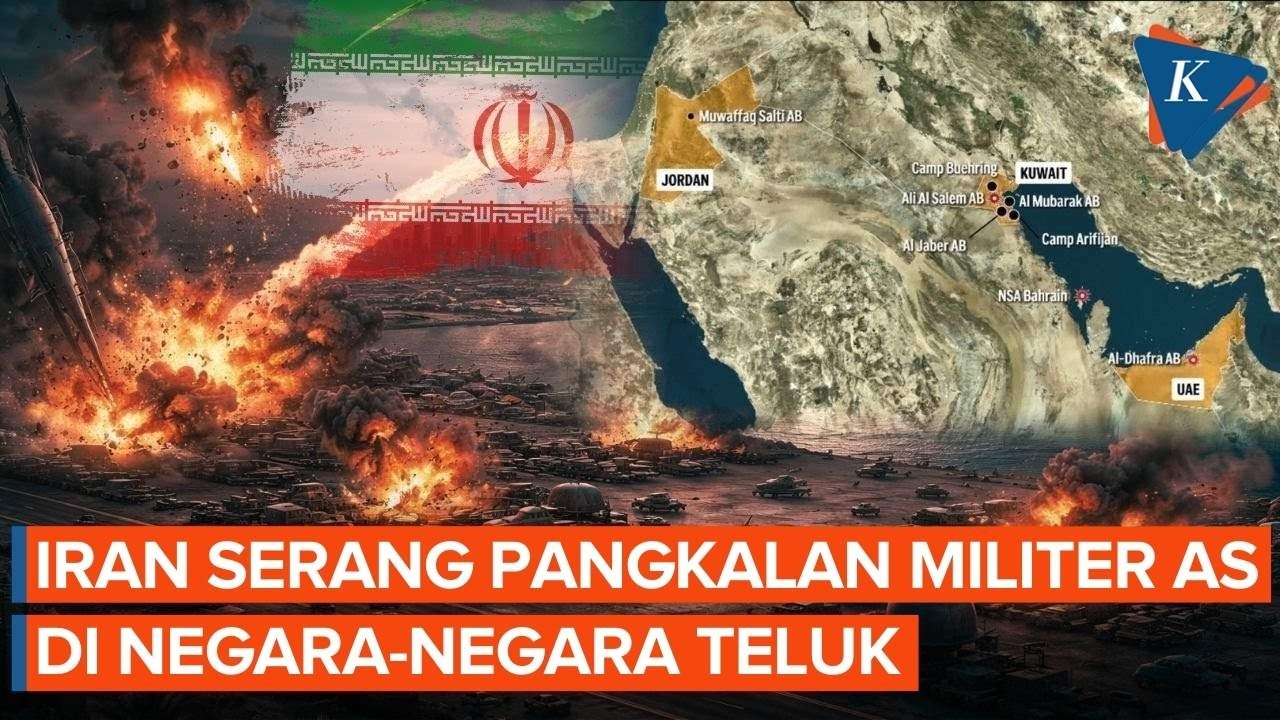 Konflik Meluas, Iran Menyerang Fasilitas Militer Amerika di Kawasan Teluk