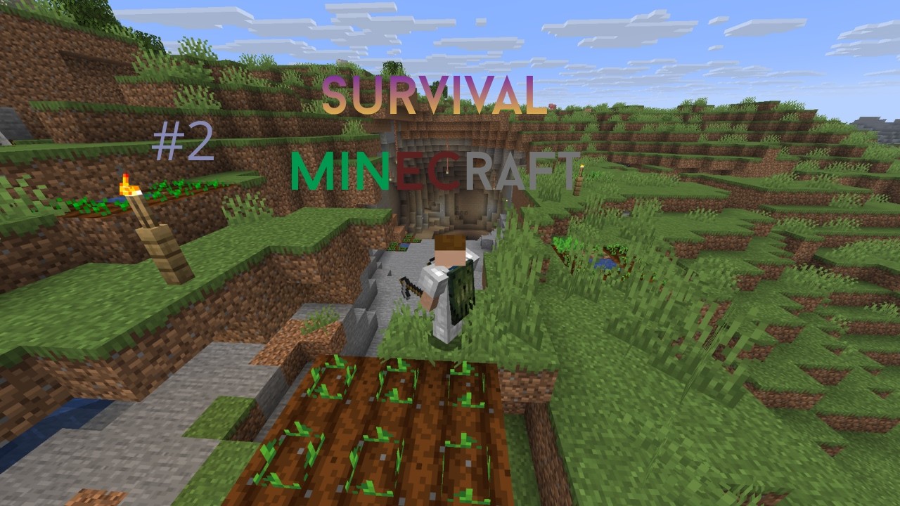 Minecraft survival/ Майнкрафт виживання, mining and farming/шахтарство й фермерство
