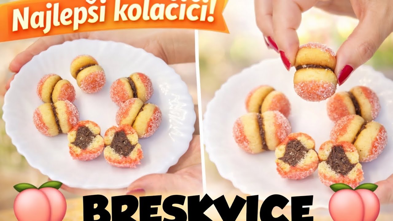 Breskvice 🍑 po receptu moje bake 👵 Mekane i socne 🥰 Mere na času 