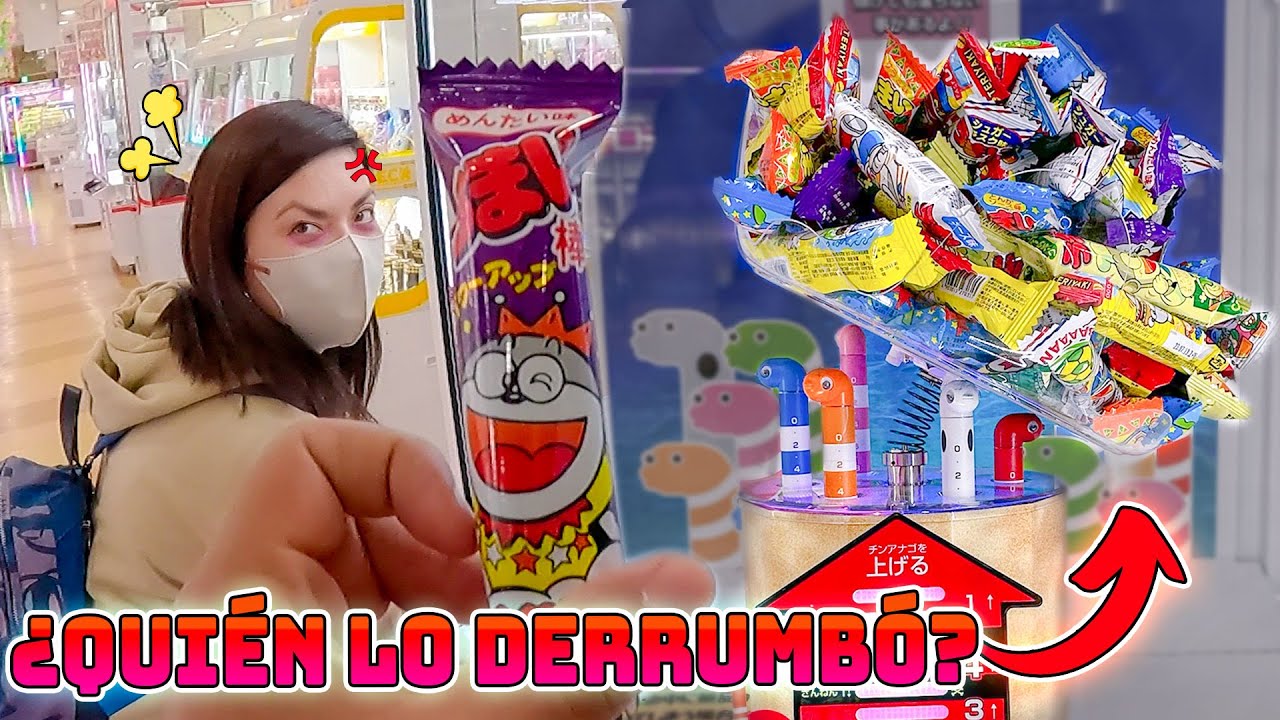 RETO🔥 Quien saca mas DULCES JAPONESES de la maquina de GUSANOS