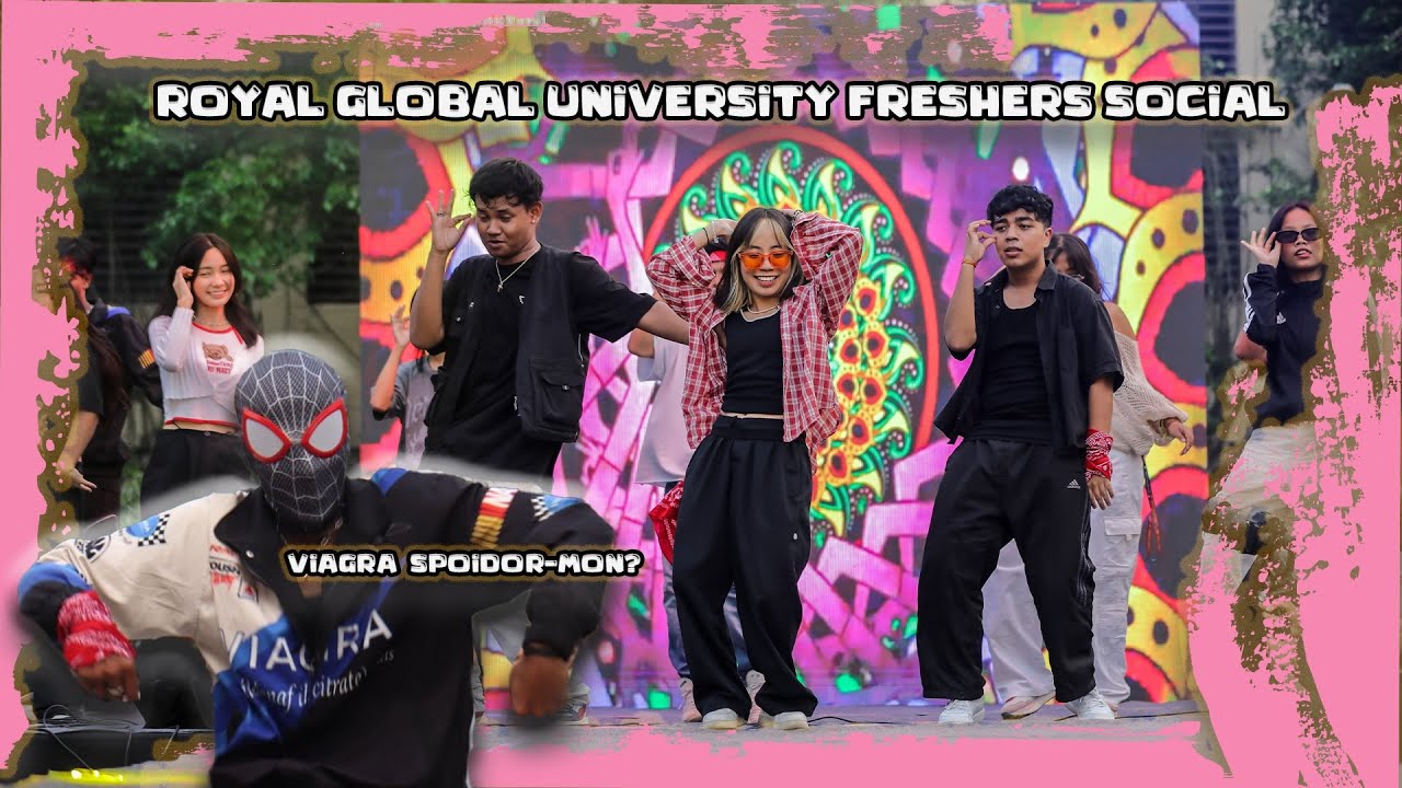 Royal Global University Freshers 2024🦁| Flash Mob was on🔥