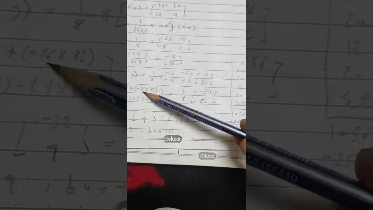 احصاء تطبيقي شرح المصفوفات