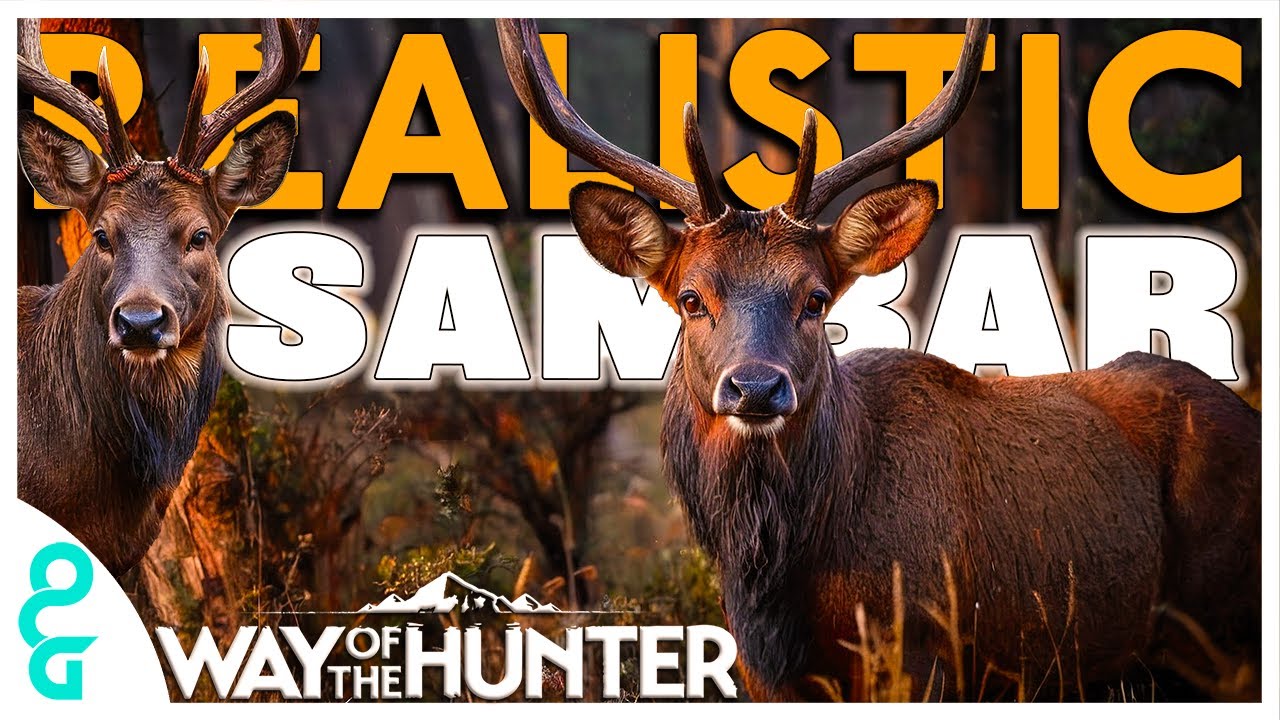 Realistic SAMBAR DEER Hunt, SO CLOSE | MATARIKI PARK | WAY OF THE HUNTER