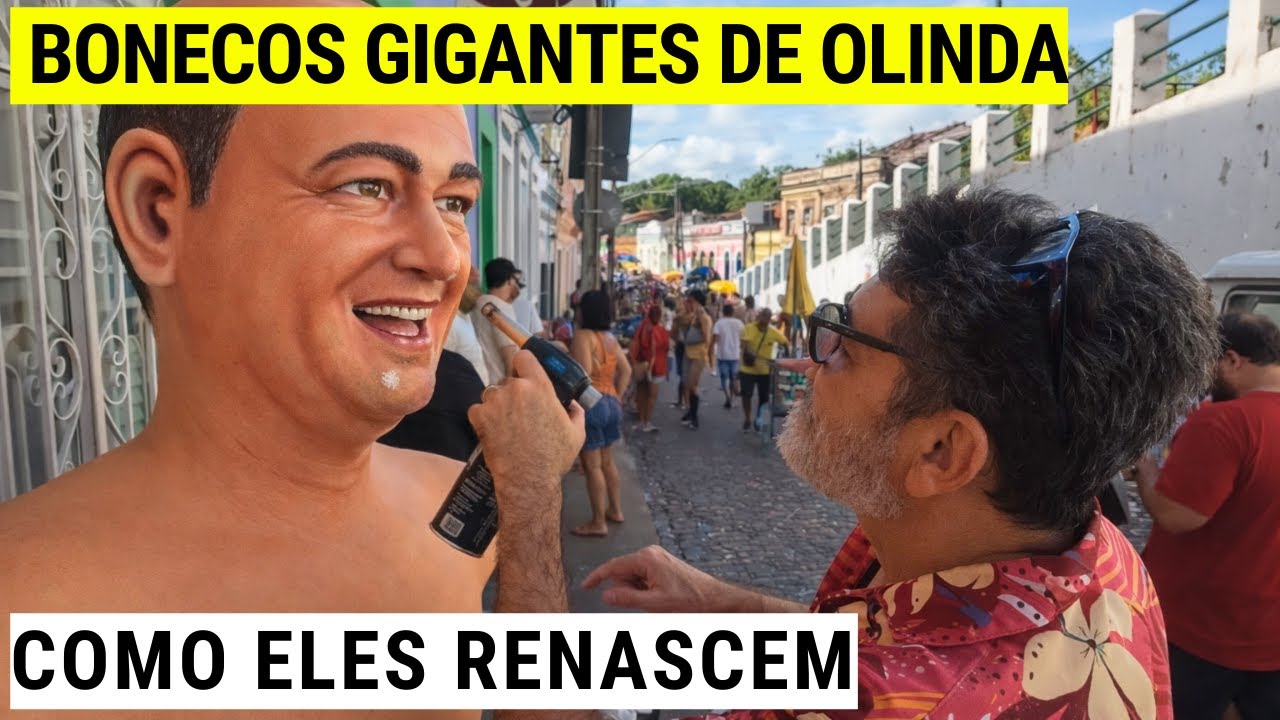 VEJA COMO os BONECOS GIGANTES de OLINDA SÃO RESTAURADOS.