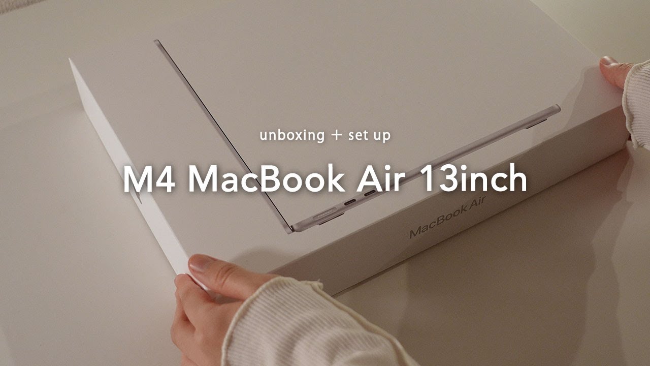 M4 MacBook Air 開封＆set up 💻 | unboxing