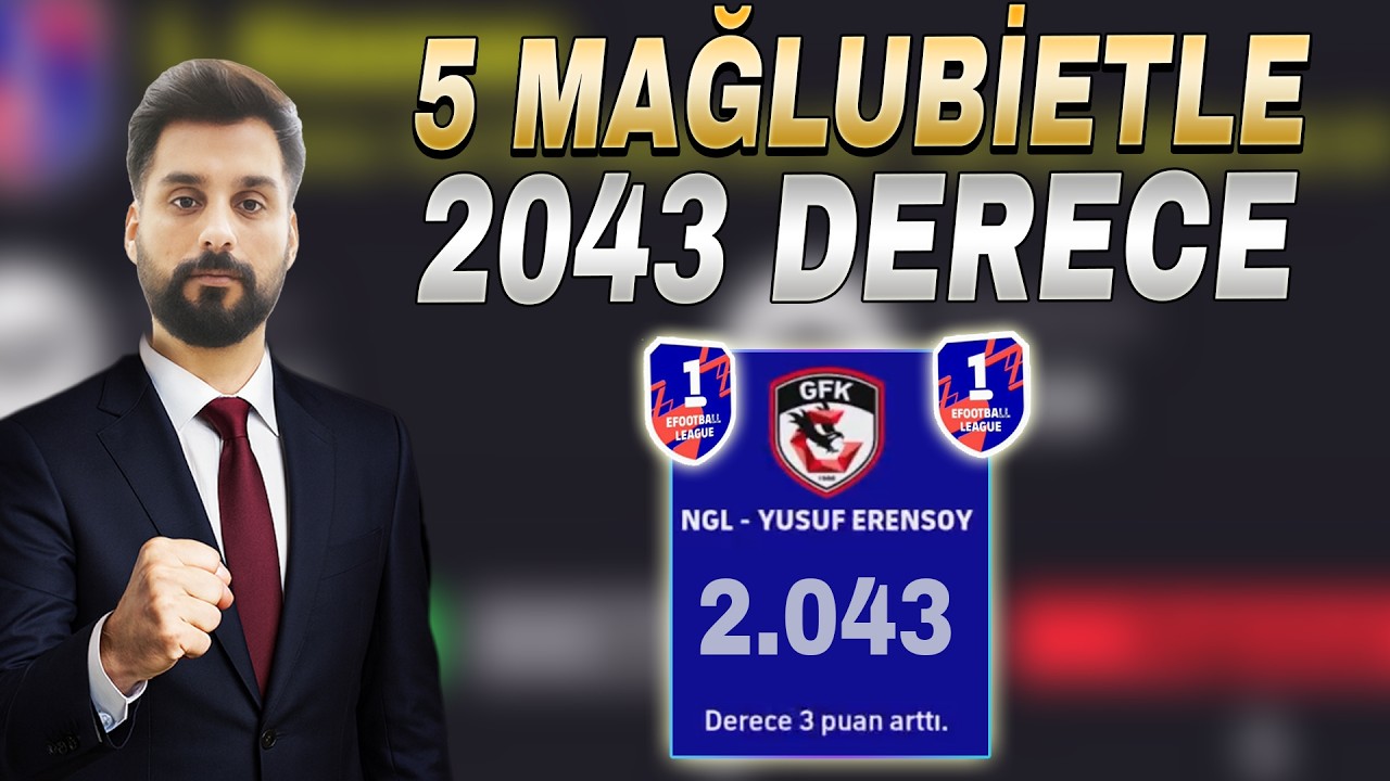 5 MAĞLUBİYETLE 2043 DERECE 💪 ÇOĞU OYUNCUNUN KAÇIRDIĞI DETAYLAR 🔥 eFOOTBALL