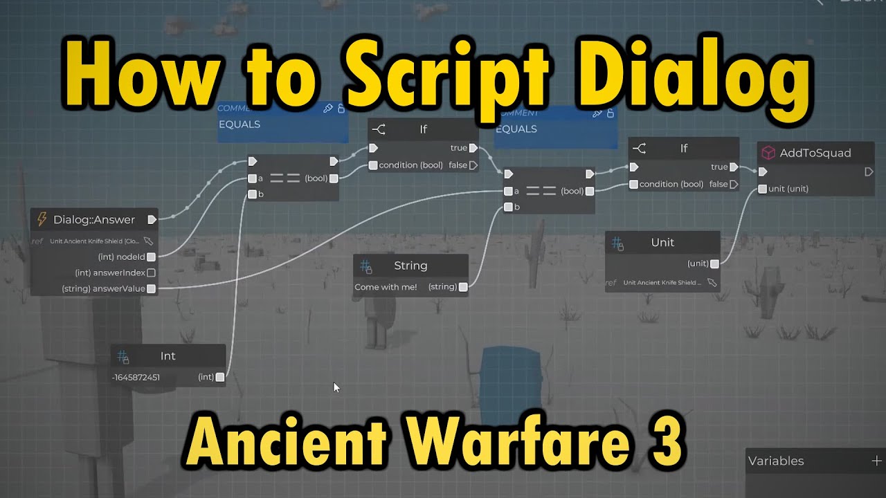 How to Script Dialog | Ancient Warfare 3