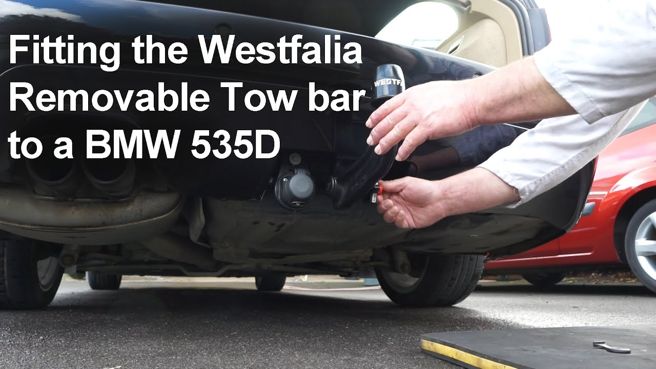Fitting a Westfalia Removable Towbar to a BMW  E61 535d M Sport 5 Series Touring