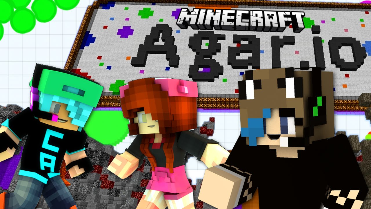 MINECRAFT Agar.io | DOLLASTIC PLAYS, GAMER CHAD & RadioJH GAMES