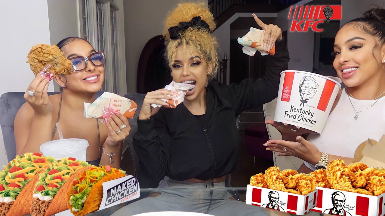 Taco Bell & KFC Mukbang Ft. The SiAngie Twins **vibes**  ♡ Vanessa Lynn