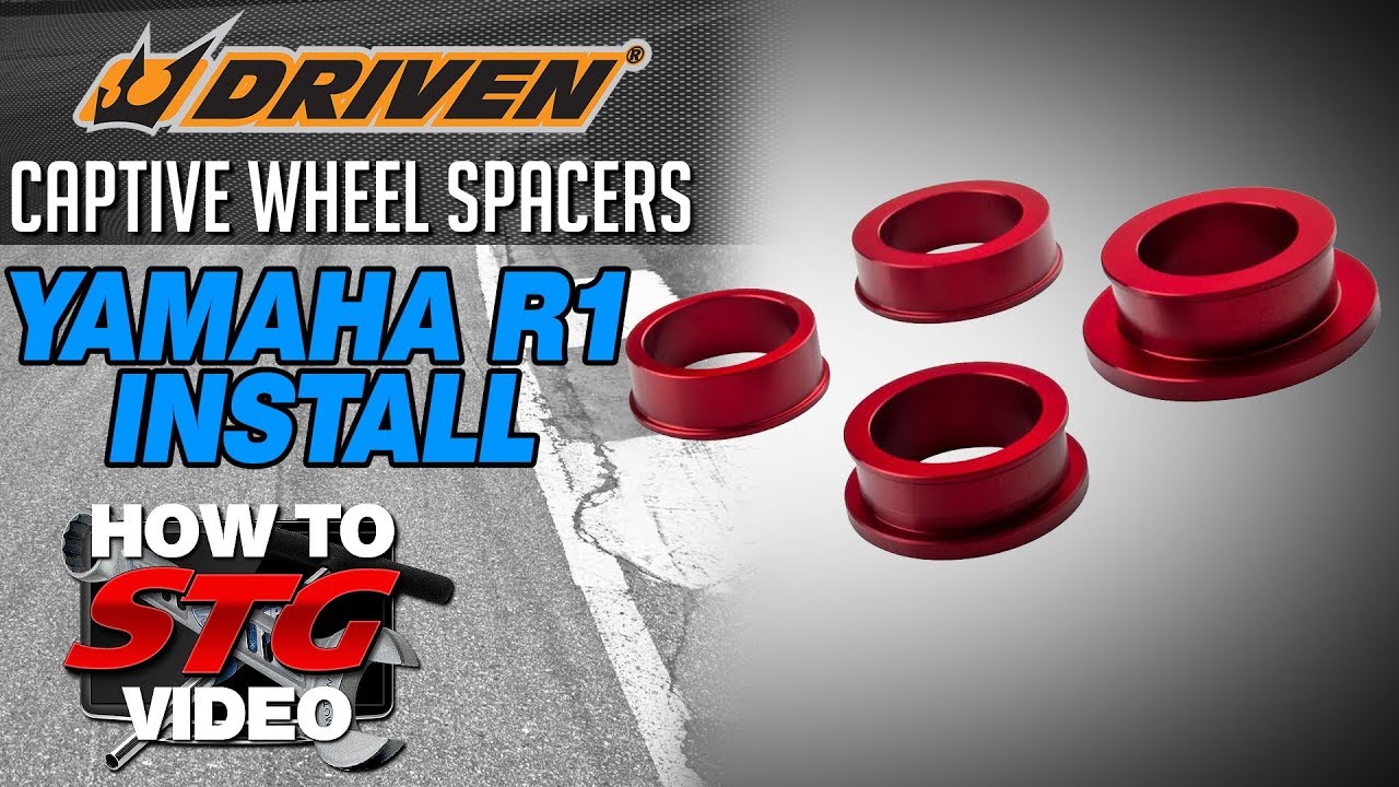 Driven Captive Wheel Spacer Install on a 15-17 Yamaha YZF-R1 from SportbikeTrackGear.com
