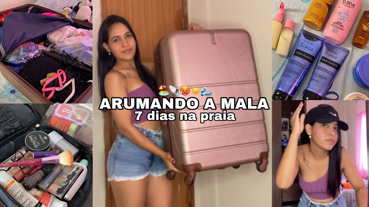 ARRUMANDO MALA PARA PRAIA | necessaire, biquínis, saídas de praia, looks 👒👙