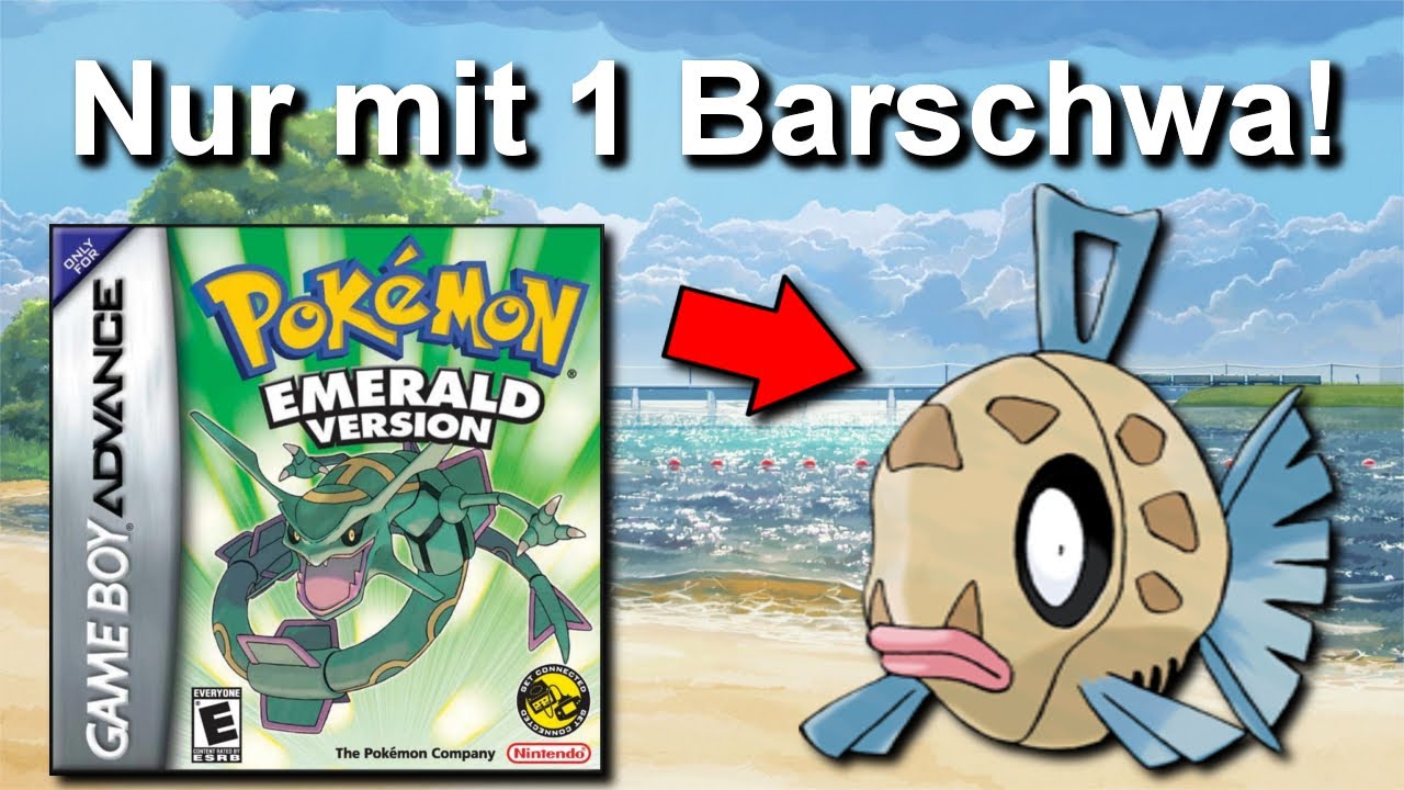 Kann man Pokemon Smaragd mit NUR einem BARSCHWA durchspielen? (+ Keine Items in Kämpfen)