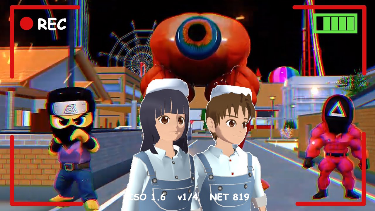 Yuta Mio Panik CCTV Merekam Pasukan ANOMALI Menyerang Kota Sakura😱👹| Sakura School Simulator