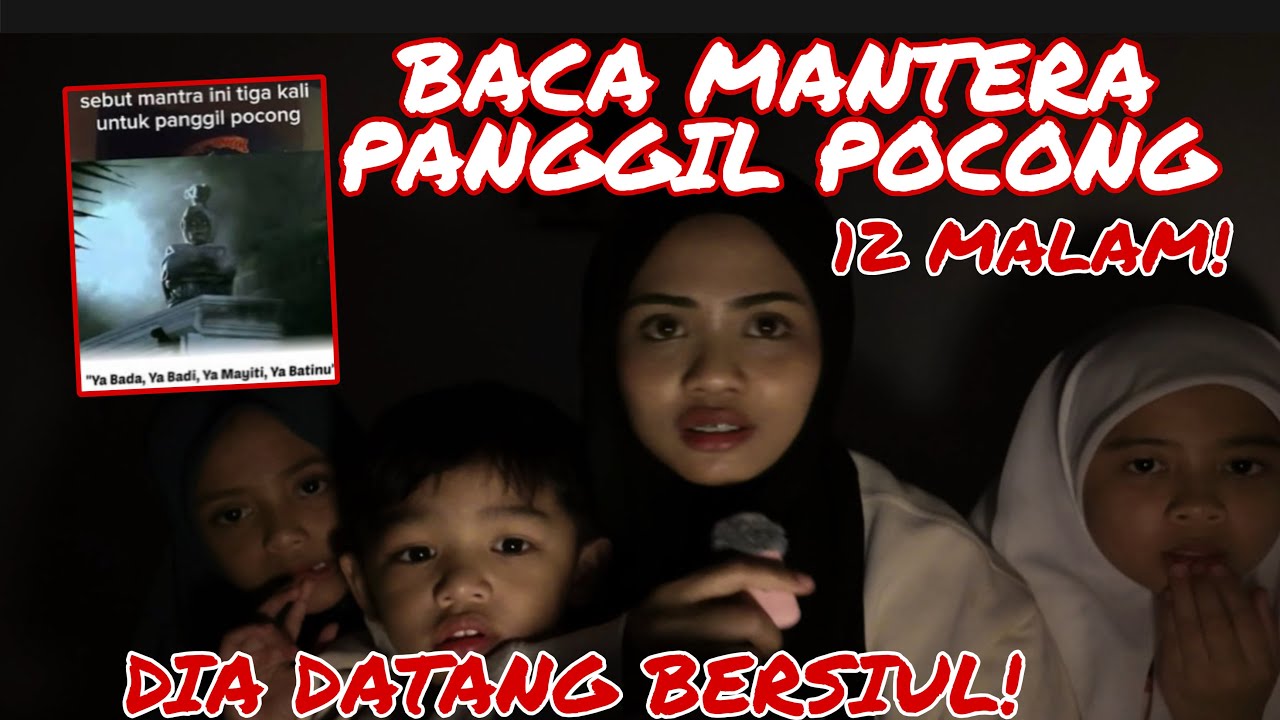 KAMI BACA MANTERA PANGGIL POCONG 12 MALAM‼️ DIA DATANG BERSIUL 😭