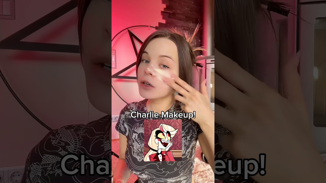Cosplay DIY makeup tutorial of Charlie Hazbin Hotel #cosplaydiy #cosplaytutorial #cosplaymakeup
