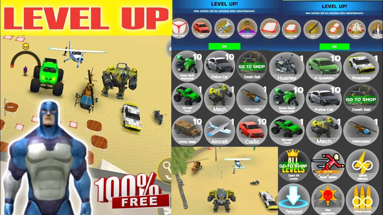 rope hero cheatground mod how to level up