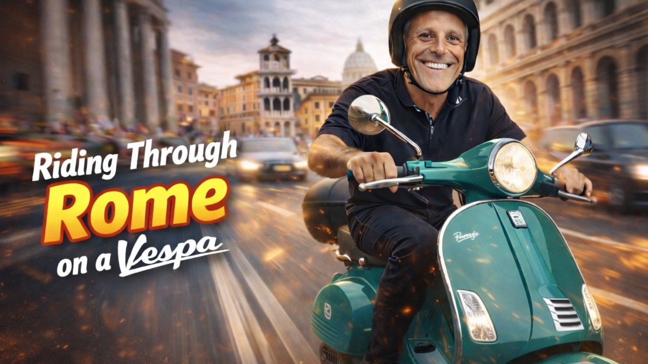 Riding Through Rome on a Vespa — Adventures with Federico & Amazing Sights!
