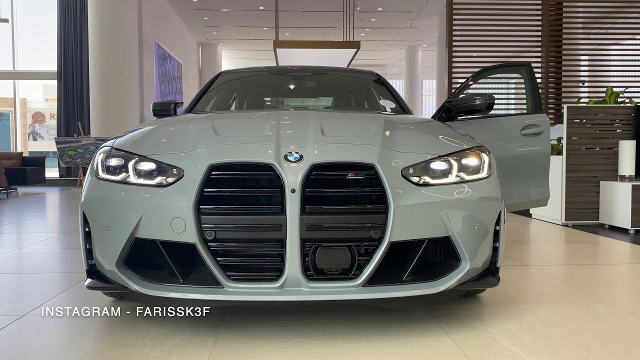 2021 BMW M3 Competition Exterior look, Cold Start & Exhaust rev's Valves off/on