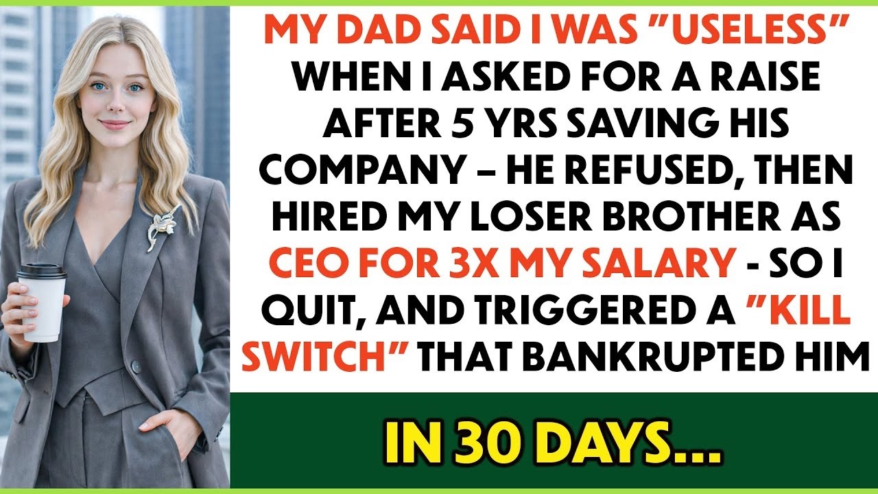 My Dad Said I Was Lucky To Have A Job When I Asked For A Raise After 5 Yrs Saving His Company...